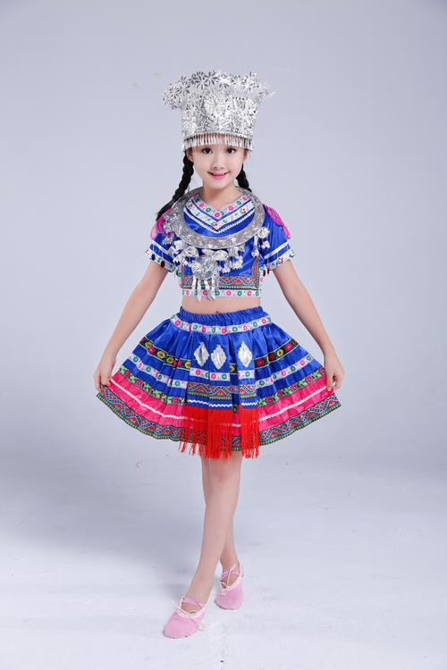 苗族少数民族服装儿童服装图片